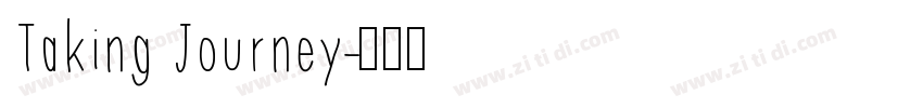 Taking Journey字体转换